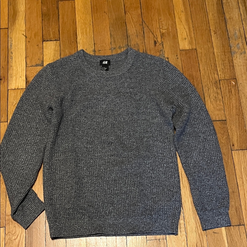 H&M Dark Gray Men's Crewneck Sweater